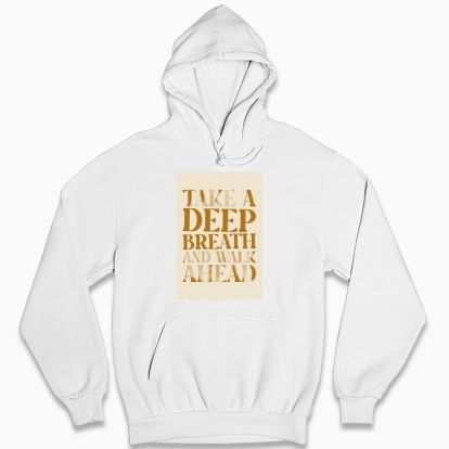 Man's hoodie "Walk ahead"